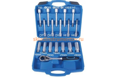 Набор инструментов для снятия и установки амортизаторов 18 предметов ROCKFORCE RF-3142L