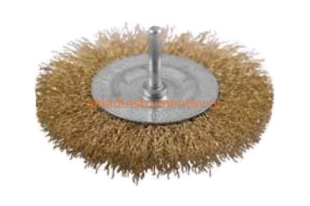 Корщетка дисковая прямая для дрели со шпилькой 50мм Контрфорс 106104