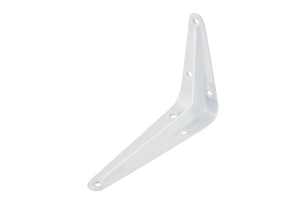 Кронштейн MFK-TORG модель1 Л 75х100 0.7мм белый К-98 Л