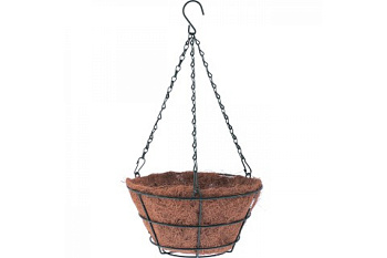 Подвесное кашпо с вкладышем из коковиты, конус d35см PALISAD 69022