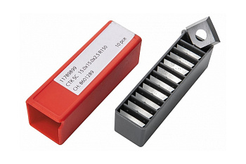 Комплект ножей HM CTOPP10 (10 шт; 15x15x2.5 мм; R150) для вала helical JET 11789899