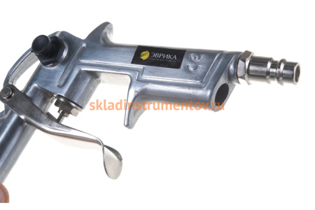 Пистолет для подкачки шин с манометром 8 АТМ металлический корпус ЭВРИКА ER-76101