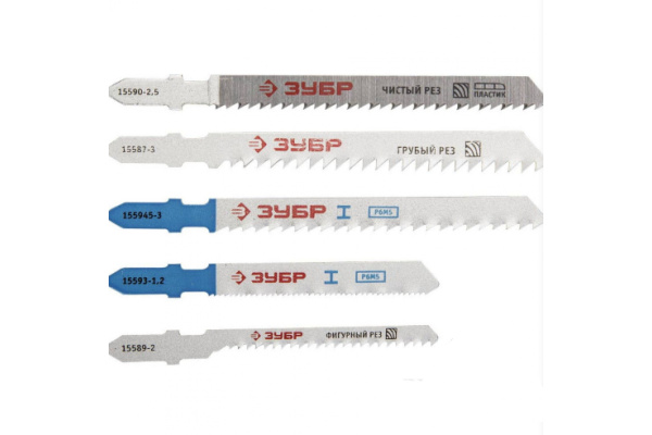 Набор пилок "ЭКСПЕРТ" 10 шт. по дереву/металлу для электролобзиков Зубр 15581-H10