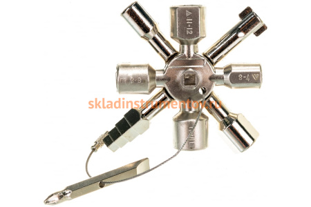 Универсальный ключ для электрошкафов КОБАЛЬТ 10 профилей 792-926