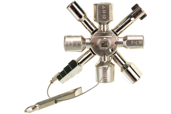 Универсальный ключ для электрошкафов КОБАЛЬТ 10 профилей 792-926