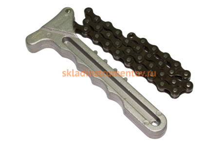 Алюминиевый цепной рычажный съемник (ключ) масляного фильтра 125мм AIST 00-00004203
