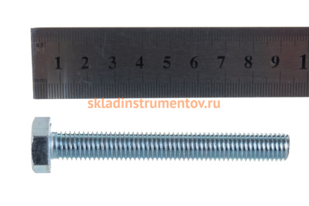 Болт ЗУБР ГОСТ 7798-70, M10 x 80 мм, 2 шт, кл. пр. 5.8, оцинкованный, 303086-10-080