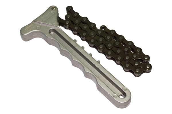 Алюминиевый цепной рычажный съемник (ключ) масляного фильтра 125мм AIST 00-00004203