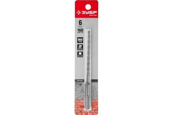 Бур SDS-plus ЗУБР 6х160 мм 29315-160-06