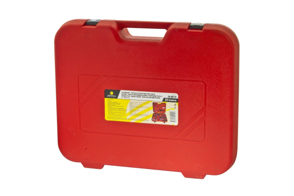 Набор приспособлений для тестирования герметичности систем охлаждения ЭВРИКА 27 предметов, в кейсе ER-86715