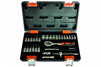Набор инструментов 1/4 дюйма, CrV, пластиковый кейс 29 предмета Вихрь 73/6/7/1