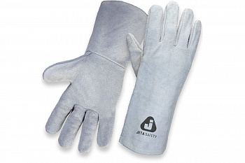 Перчатки сварщика с крагой Jeta Safety Light 10/XL, из спилковой кожи, цвет серый JWK101-XL