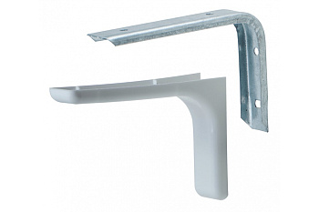 Кронштейн с декоративными накладками MFK-TORG белый L=180мм К-87