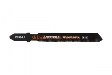 Пилки PROFI по металлу (2 шт; 50/1.8 мм; HSS; T318A) для электролобзиков Stayer 15993-1.8_z01