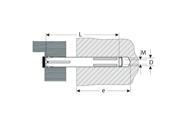 Рамный анкер Зубр 8 x 72 мм, 70 шт, желтопассивированный 302232-08-072