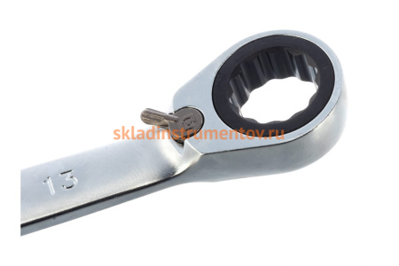 Набор комбинированных трещоточных ключей в чехле из теторона (8-19 мм, 7 предметов) KING TONY 12207MRN01