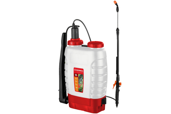 Ранцевый опрыскиватель GRINDA KS-12, 12 л, телескопический алюминиевый удлинитель 425217