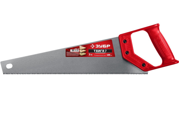 Ножовка универсальная пила Зубр "ТАЙГА-7" 400мм, 7TPI, 15081-40