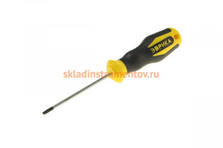 Отвертка TORX T10х75мм 3мм магнитная ЭВРИКА ER-1DT-01