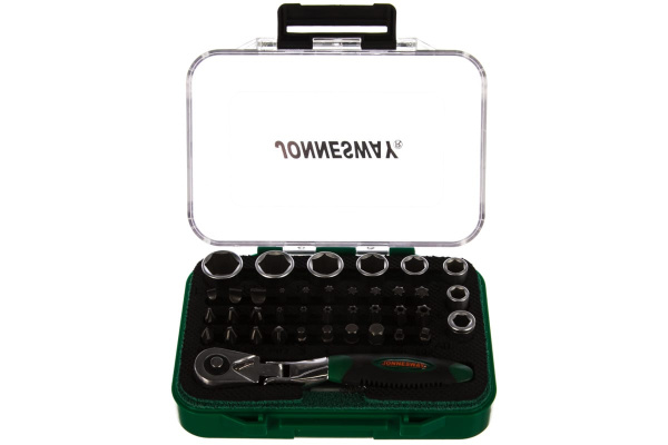 Набор торцевых головок, вставок-бит с трещоточной рукояткой (1/4"; 40 предметов) Jonnesway RD02040S 49305