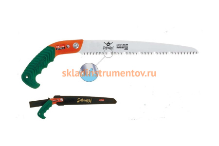 Пила самоочищающаяся прямое полотно в чехле, с поясным креплением SAMURAI GKS-270-LH