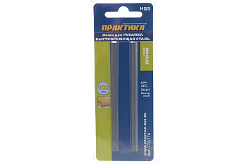 Нож для рубанка (2 шт; 102 мм; HSS) ПРАКТИКА 773-774