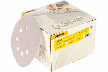 Круг шлифовальный Q.SILVER (100 шт; 125 мм; 8 отв; P400) MIRKA 3661609941