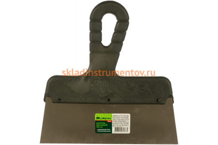 Шпатель фасадный из нержавеющей стали, 200 мм, пластмассовая ручка СИБРТЕХ 85438