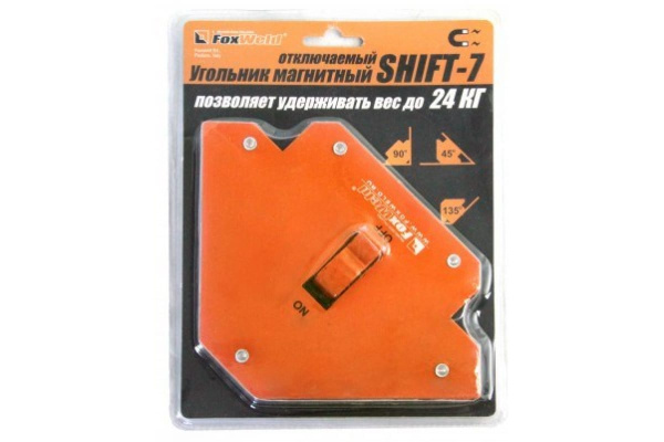 Магнитный угольник Foxweld SHIFT-7 до 24кг 5390