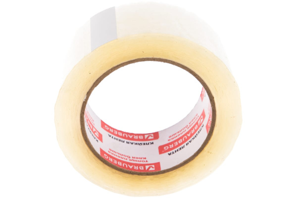 Клейкая лента BRAUBERG 48 мм х 100 м, упаковочная, прозрачная, 45 мкм, 221109 Клейкая лента BRAUBERG 48 мм х 100 м, упаковочная, прозрачная, 45 мкм, 221109