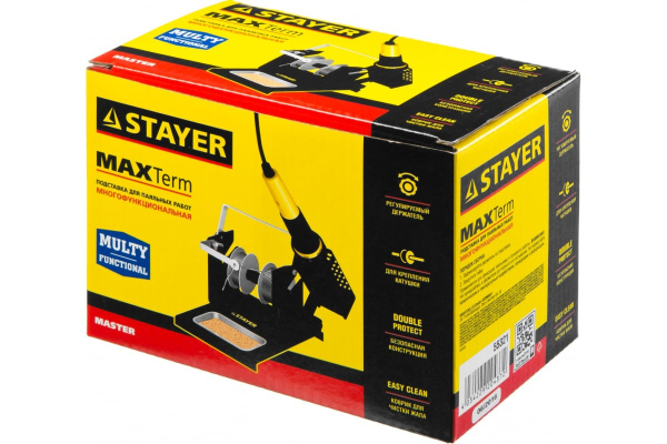 Подставка для паяльников "MASTER", штампованная, с держателем Stayer 55321 Подставка для паяльников "MASTER", штампованная, с держателем Stayer 55321