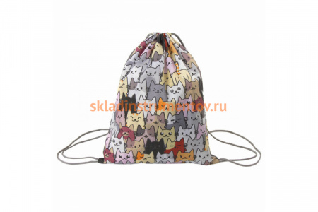 Сумка для обуви BRAUBERG, универсальный принт, 35х42 см, PUSSY CATS 229413