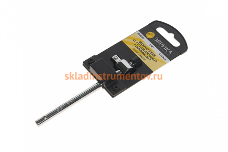 Вороток с плавающей головкой ЭВРИКА 1/4 DR 110мм с держателем ER-92101H