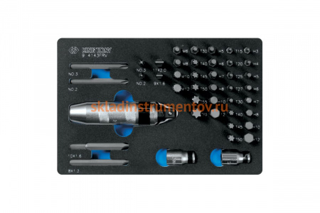 Ложемент для набора торцевых насадок 9-4143FRV, EVA KING TONY 85813232B