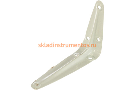 Угловой кронштейн с ребром СИБРТЕХ 75х100 мм белый 94014