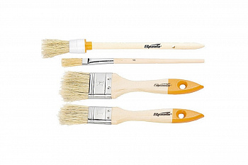 Набор плоских и круглых кистей 4 шт. SPARTA 841135