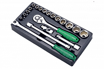 Набор торцевых головок (8-32 мм; 1/2") 20 предметов Hans TT-16F