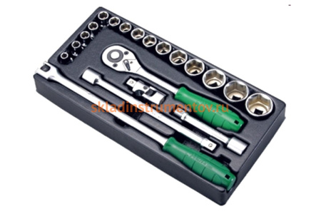 Набор торцевых головок (8-32 мм; 1/2") 20 предметов Hans TT-16F