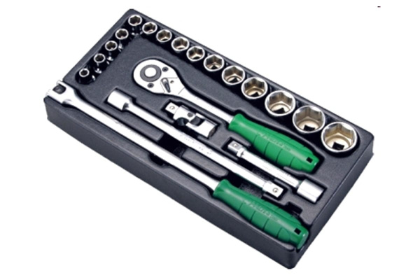 Набор торцевых головок (8-32 мм; 1/2") 20 предметов Hans TT-16F