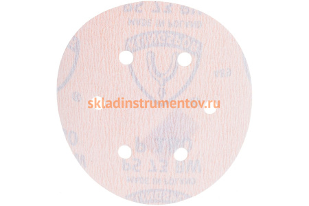 Круг шлифовальный на липучке для обработки красок, лаков и шпаклевок (150 мм; Р180; 6 отверстий) KLINGSPOR 301224