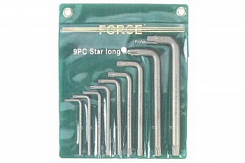 Набор ключей Torx с отверстием удлиненных FORCE 5099LT