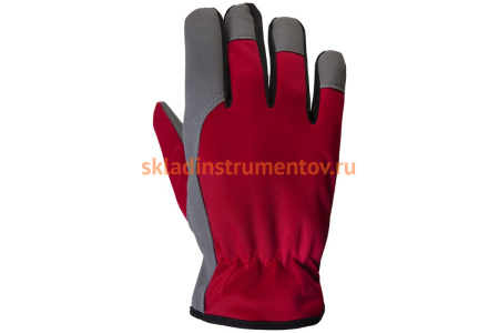 Трикотажные перчатки Jeta Safety Winter Motor с утепленной подкладкой, красный/белый JLE625-8/M Трикотажные перчатки Jeta Safety Winter Motor с утепленной подкладкой, красный/белый JLE625-8/M