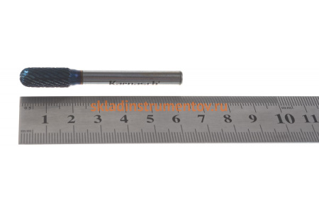 Борфреза твердосплавная форма C цилиндр со сферическим концом (8х20х6х65 мм) Karnasch 11.5021-075
