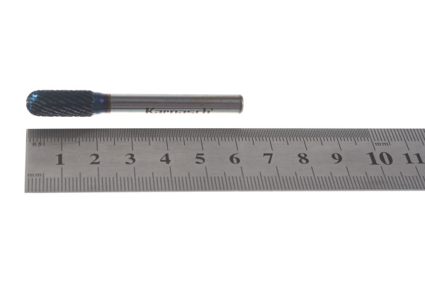 Борфреза твердосплавная форма C цилиндр со сферическим концом (8х20х6х65 мм) Karnasch 11.5021-075