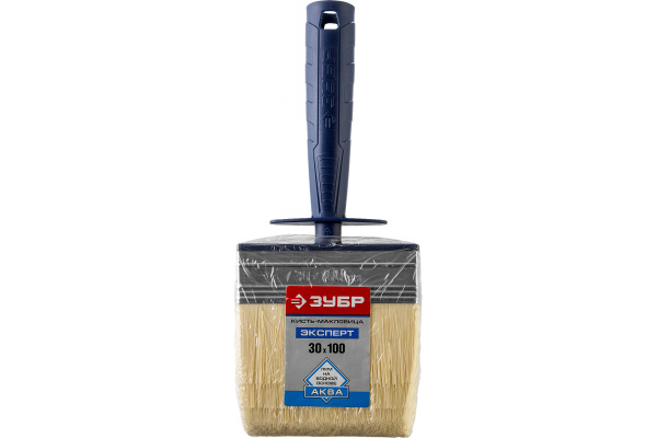 Макловица Зубр Аква-Эксперт искусственная щетина пластмассовый корпус 30x100 мм 01817-10
