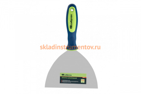 Шпательная лопатка из нержавеющей стали, 150 мм, 2-компонентная ручка СИБРТЕХ 85528