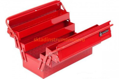 Раскладной инструментальный ящик 5 отсеков МАСТАК 510-05420 (металлический )