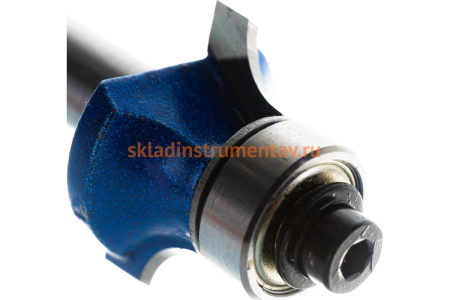 Фреза кромочная калевочная №1 ПРОФЕССИОНАЛ (22.2х9.4х52.4 мм; R4.8 мм; хвостовик 8 мм; ВК6) Зубр 28701-22.2