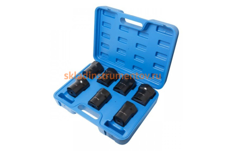 Набор головок для ступичных гаек 7 предметов ROCKFORCE RF-907T5