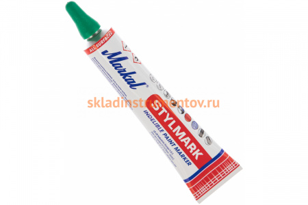 Маркер-краска в металлической тубе Markal Stylmark, 3,0 мм, зелёный 96658